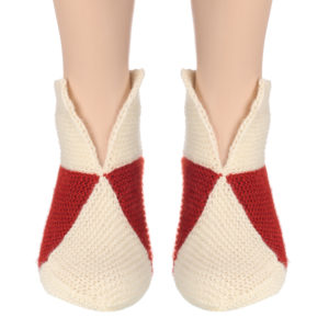 Handmade KC Woolen Socks 100% soft Women`s Pure KC Woolen Socks (TIKKI Style) #BEGINNING